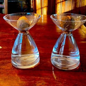 2 glass bulb growers or carafes. Price includes both.
